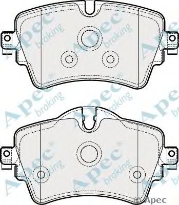APEC BRAKING pad2030 -  Комплект тормозных колодок, дисковый тормоз